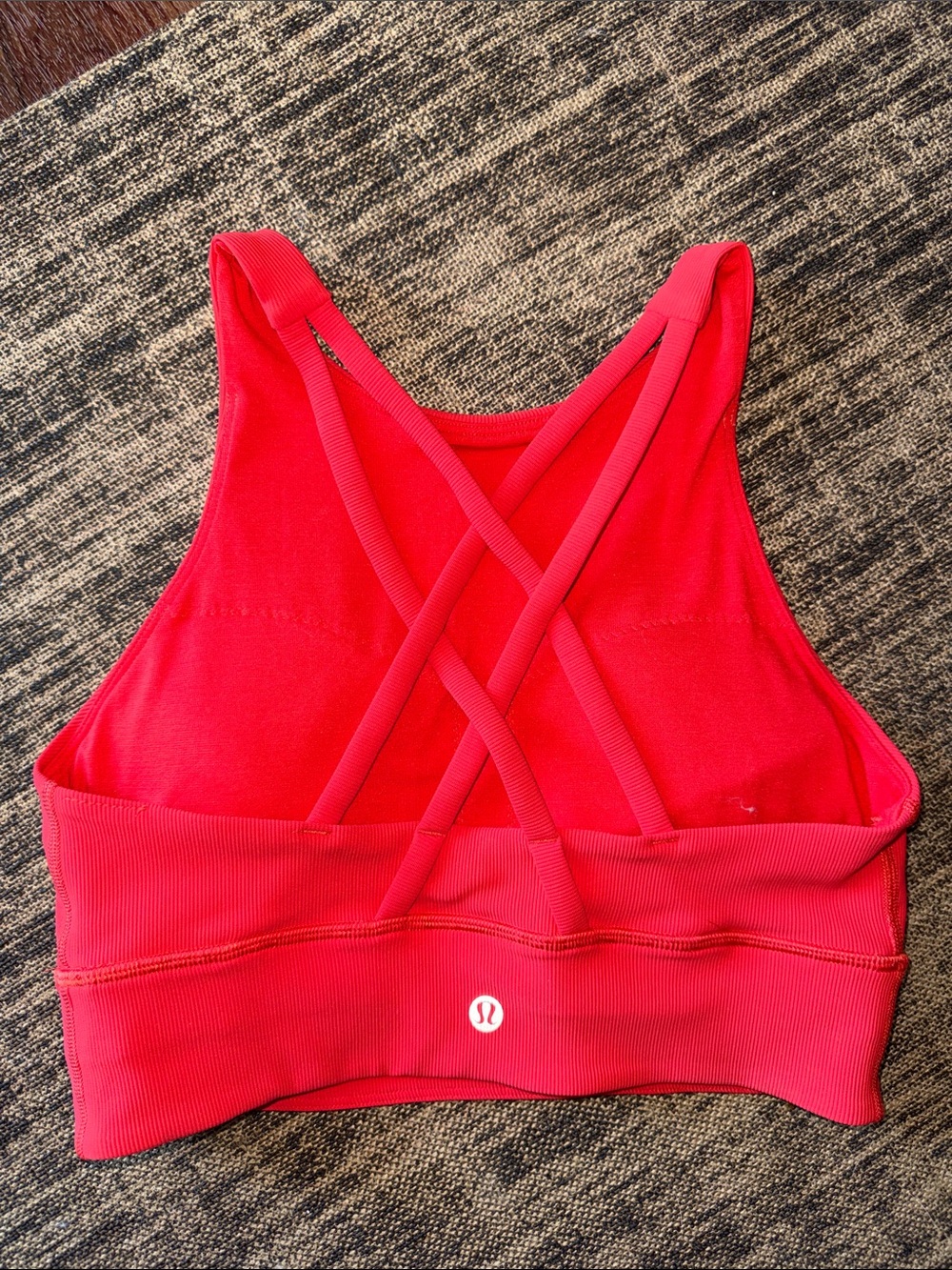 lululemon athletica Red High-Neck Sports Bra, Size 6